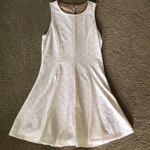 Francesca White Eyelet Dress